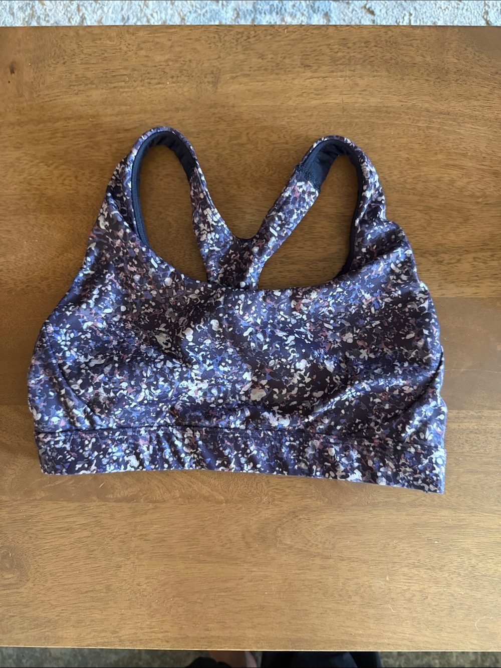 Athleta Purple Racerback Sports Bra - Supportive Fit